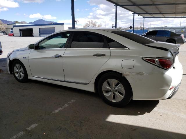 KMHEC4A45FA133597 - 2015 HYUNDAI SONATA HYBRID WHITE photo 2