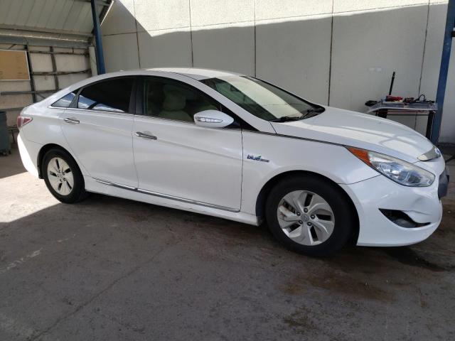 KMHEC4A45FA133597 - 2015 HYUNDAI SONATA HYBRID WHITE photo 4