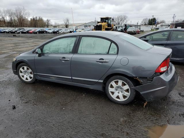 2HGFA16509H309431 - 2009 HONDA CIVIC LX GRAY photo 2