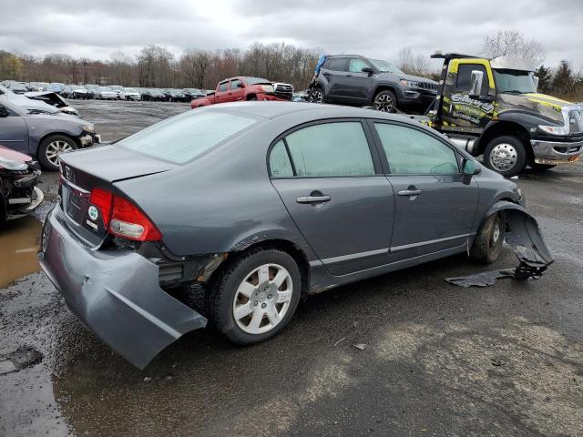 2HGFA16509H309431 - 2009 HONDA CIVIC LX GRAY photo 3