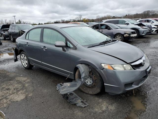 2HGFA16509H309431 - 2009 HONDA CIVIC LX GRAY photo 4