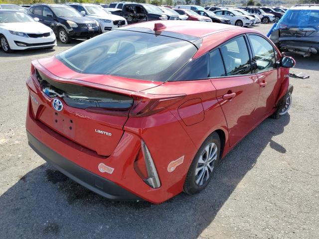 JTDKARFP9L3123250 - 2020 TOYOTA PRIUS PRIM LE RED photo 3