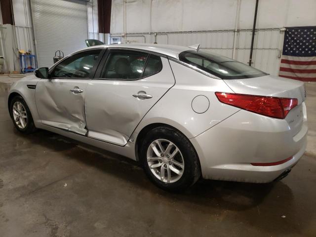 KNAGM4A76D5392025 - 2013 KIA OPTIMA LX SILVER photo 2