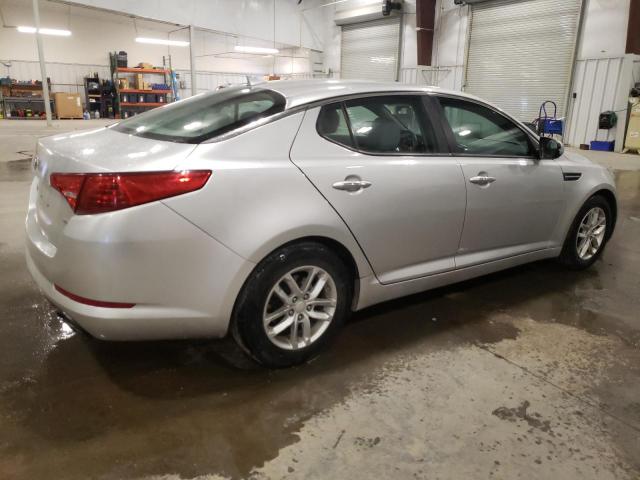 KNAGM4A76D5392025 - 2013 KIA OPTIMA LX SILVER photo 3