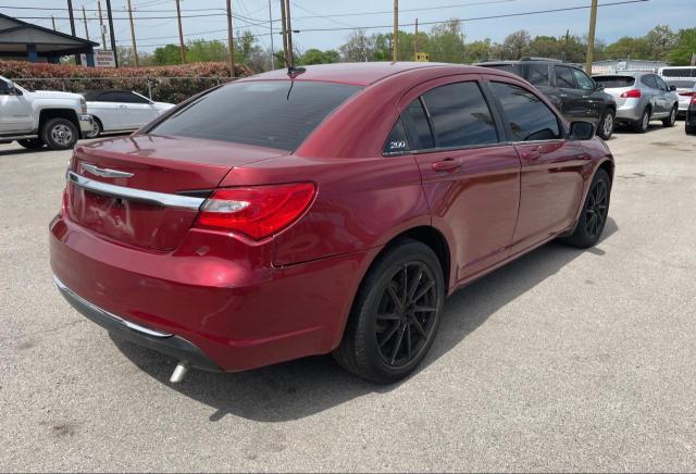 1C3CCBAB4EN212026 - 2014 CHRYSLER 200 LX RED photo 4