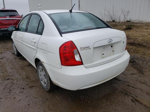 KMHCN46C77U113711 - 2007 HYUNDAI ACCENT GLS WHITE photo 2