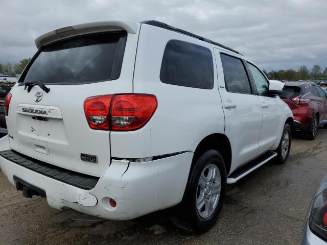 5TDZY64A38S005160 - 2008 TOYOTA SEQUOIA SR5 WHITE photo 3