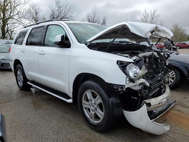 5TDZY64A38S005160 - 2008 TOYOTA SEQUOIA SR5 WHITE photo 4