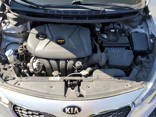 KNAFX4A65E5074358 - 2014 KIA FORTE LX SILVER photo 11