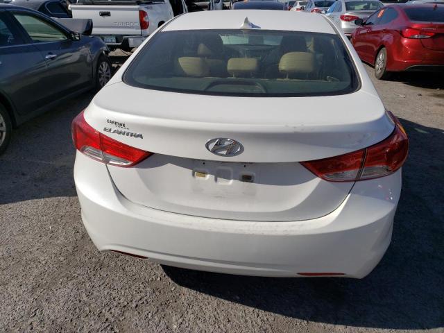 5NPDH4AEXDH177885 - 2013 HYUNDAI ELANTRA GLS WHITE photo 6