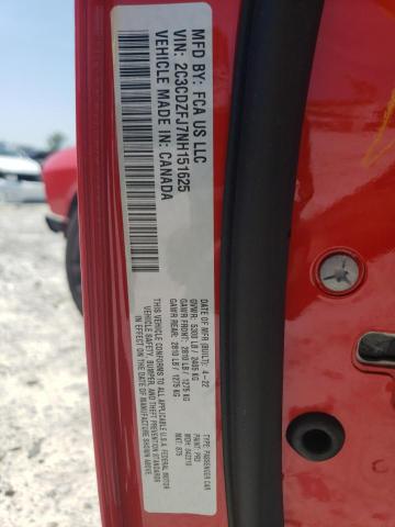 2C3CDZFJ7NH151625 - 2022 DODGE CHALLENGER R/T SCAT PACK RED photo 12