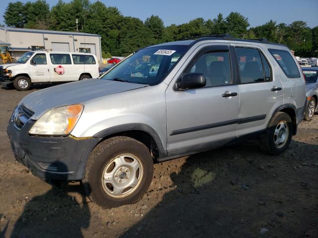 JHLRD68474C006777 - 2004 HONDA CR-V LX SILVER photo 1