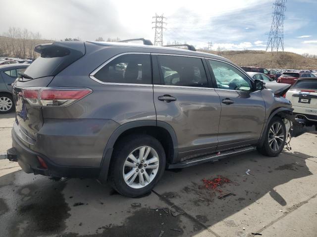 5TDKKRFH3GS155623 - 2016 TOYOTA HIGHLANDER XLE 灰色 照片 3