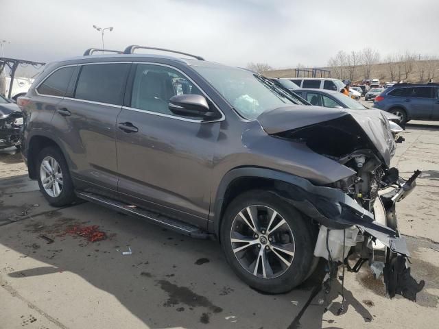5TDKKRFH3GS155623 - 2016 TOYOTA HIGHLANDER XLE 灰色 照片 4