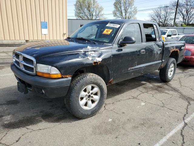 1D7HG38N94S686958 - 2004 DODGE DAKOTA QUAD SPORT BLACK photo 1