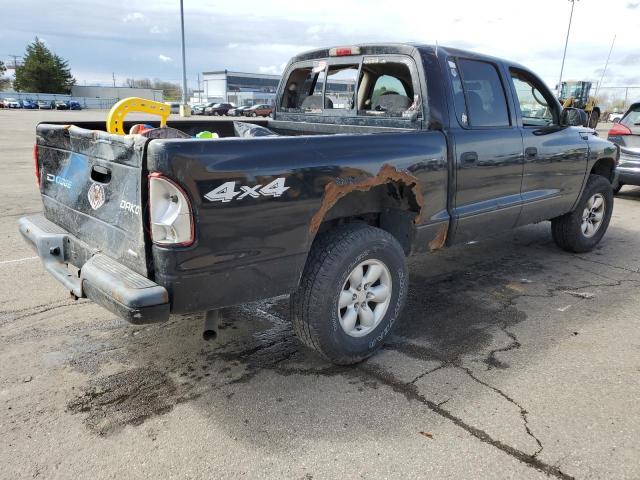 1D7HG38N94S686958 - 2004 DODGE DAKOTA QUAD SPORT BLACK photo 3