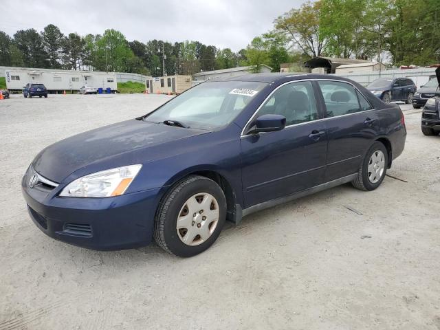 3HGCM56427G702482 - 2007 HONDA ACCORD LX BLUE photo 1