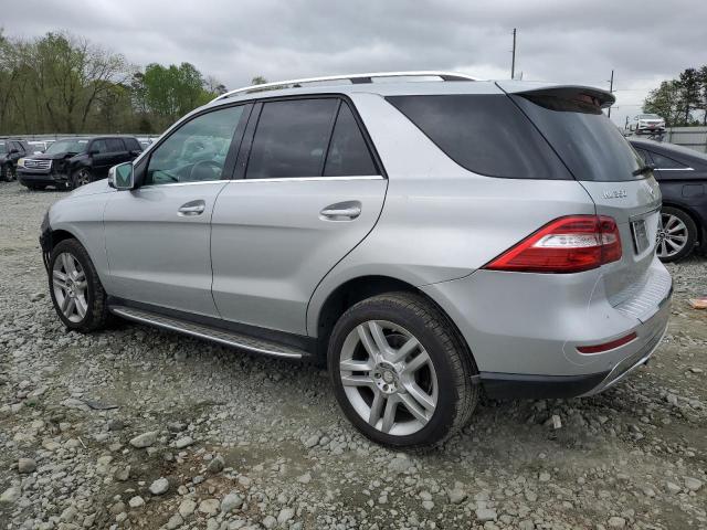 4JGDA5HB8EA365475 - 2014 MERCEDES-BENZ ML 350 4MATIC SILVER photo 2