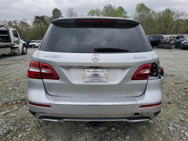 4JGDA5HB8EA365475 - 2014 MERCEDES-BENZ ML 350 4MATIC SILVER photo 6