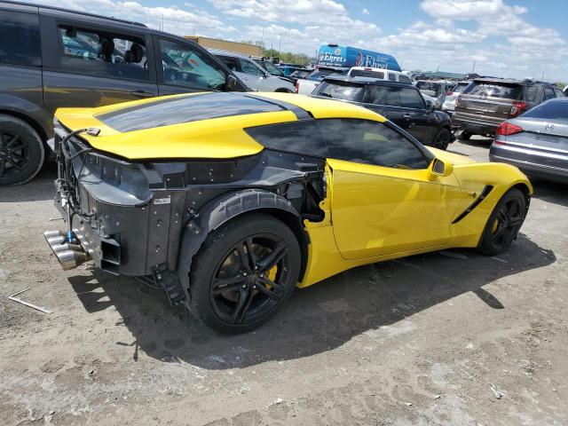 1G1YB2D74H5109410 - 2017 CHEVROLET CORVETTE STINGRAY 1LT YELLOW photo 3