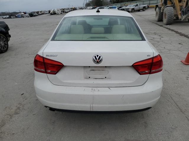 1VWBH7A38DC089532 - 2013 VOLKSWAGEN PASSAT SE WHITE photo 6