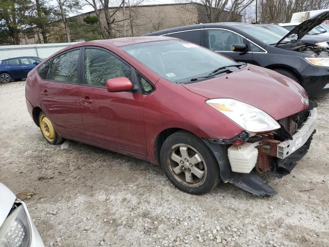 JTDKB22U250131551 - 2005 TOYOTA PRIUS RED photo 4