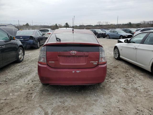 JTDKB22U250131551 - 2005 TOYOTA PRIUS RED photo 6