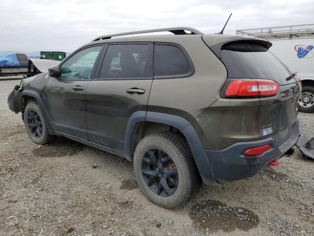1C4PJMBS2FW624678 - 2015 JEEP CHEROKEE TRAILHAWK GREEN photo 3
