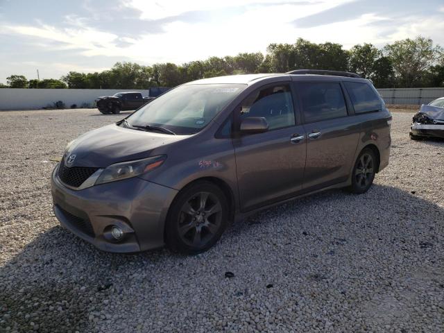 5TDXK3DCXGS715647 - 2016 TOYOTA SIENNA SE GRAY photo 1