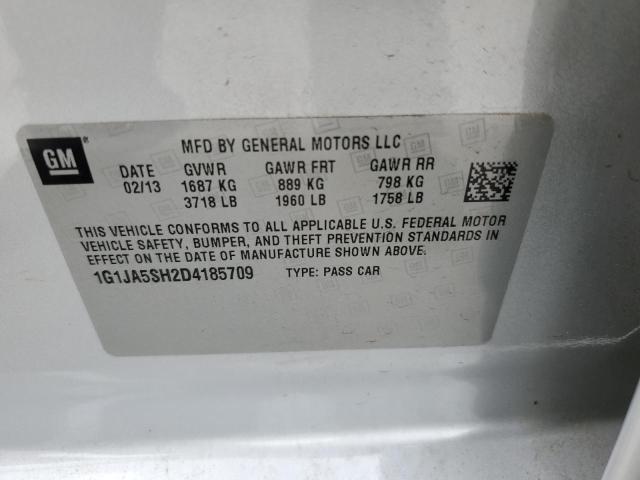 1G1JA5SH2D4185709 - 2013 CHEVROLET SONIC LS Gümüş foto 12