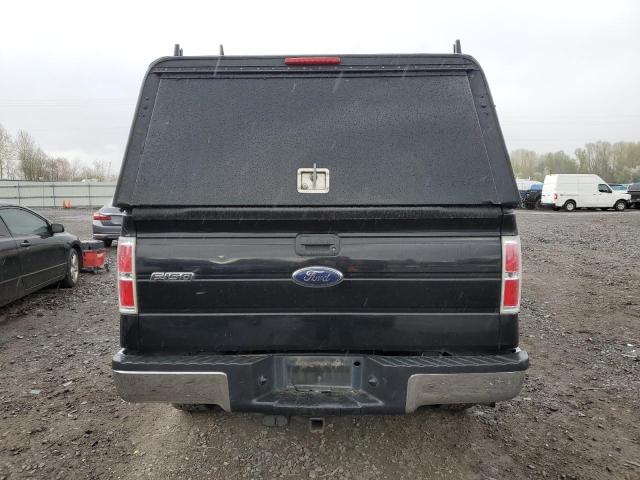 1FTEX1C84AFB16633 - 2010 FORD F150 SUPER CAB BLACK photo 6