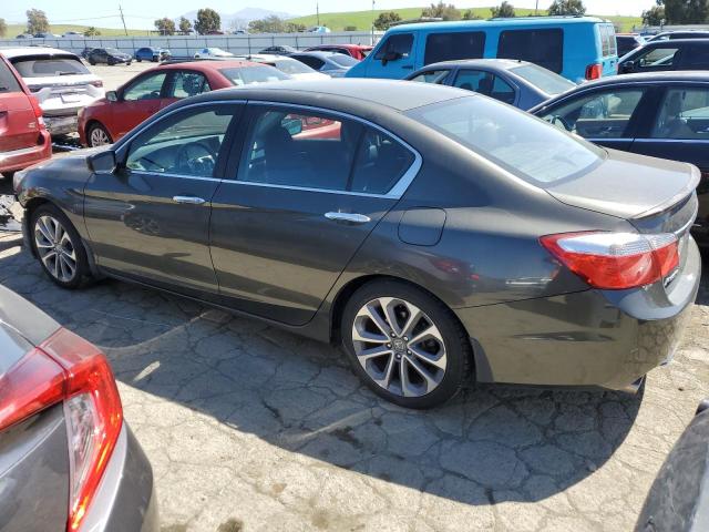 1HGCR2F56EA250797 - 2014 HONDA ACCORD SPORT GRAY photo 2