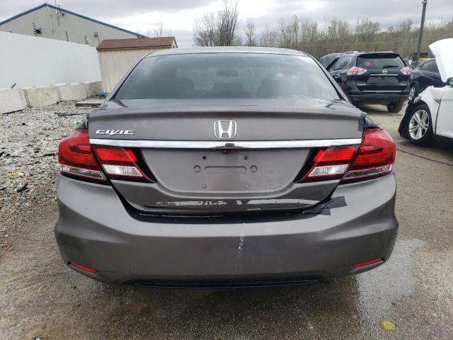 19XFB2F80DE079809 - 2013 HONDA CIVIC EX GRAY photo 6