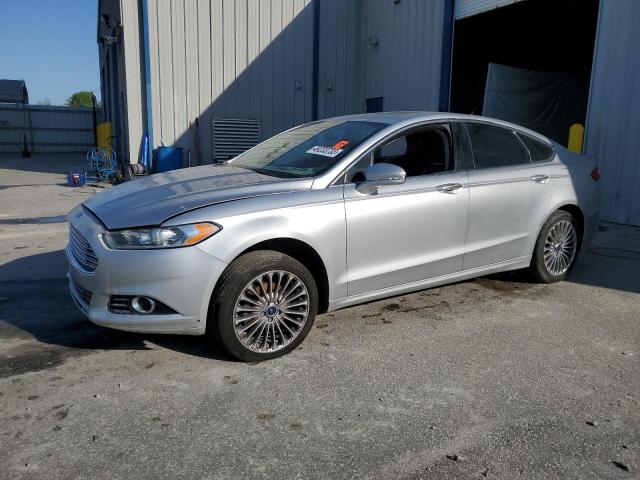 3FA6P0D91ER175398 - 2014 FORD FUSION TITANIUM SILVER photo 1