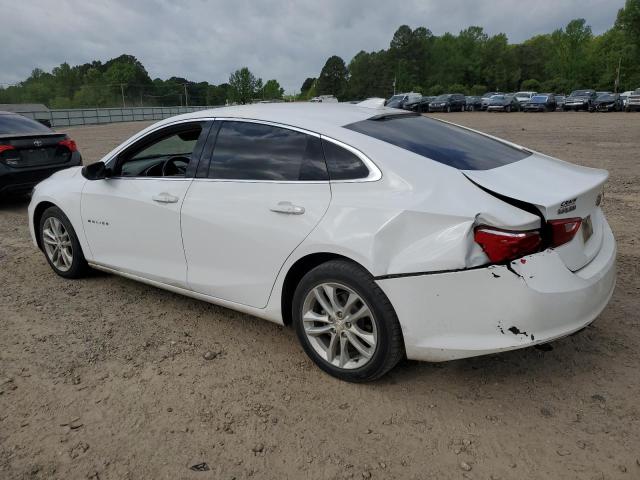 1G1ZE5STXHF293694 - 2017 CHEVROLET MALIBU LT WHITE photo 2