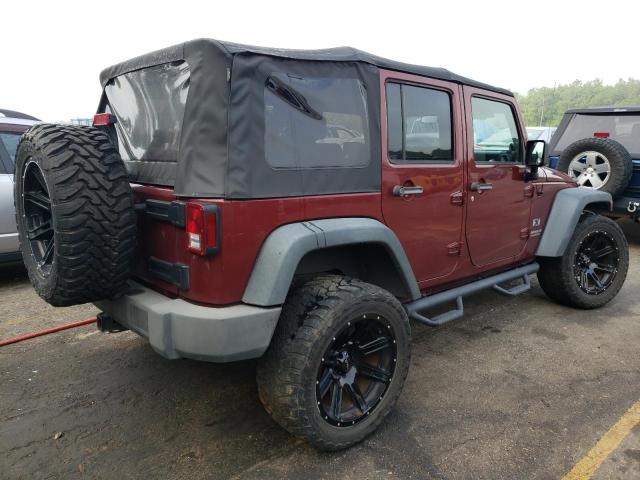 1J4GA39158L625720 - 2008 JEEP WRANGLER U X MAROON photo 3