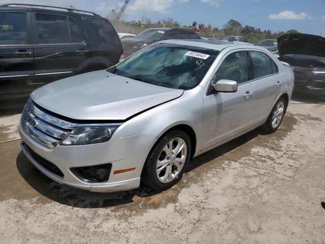 3FAHP0HA9CR389758 - 2012 FORD FUSION SE SILVER photo 1