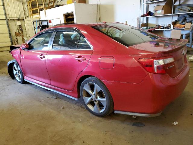 4T1BF1FK9CU615614 - 2012 TOYOTA CAMRY BASE RED photo 2