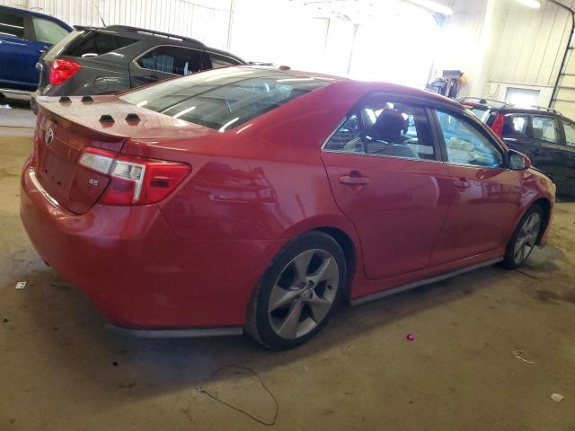 4T1BF1FK9CU615614 - 2012 TOYOTA CAMRY BASE RED photo 3