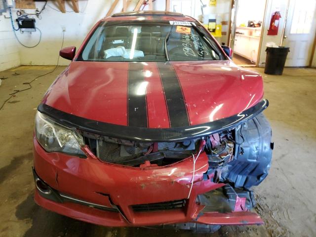 4T1BF1FK9CU615614 - 2012 TOYOTA CAMRY BASE RED photo 5