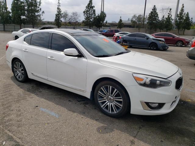 KNALN4D75F5172725 - 2015 KIA CADENZA PREMIUM WHITE photo 4