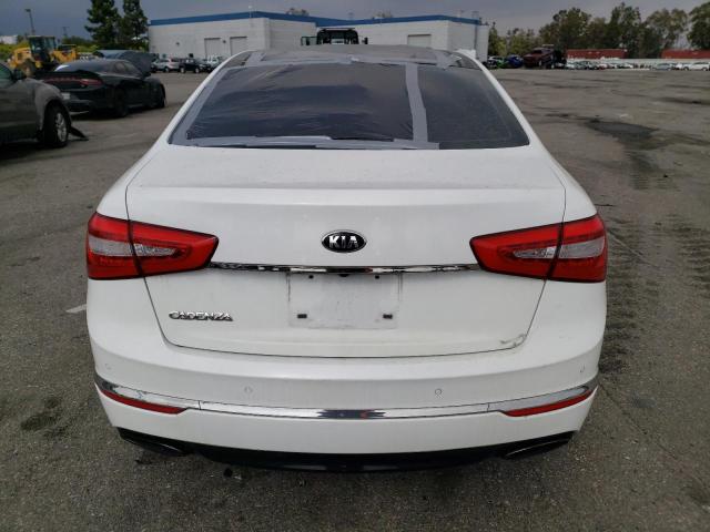 KNALN4D75F5172725 - 2015 KIA CADENZA PREMIUM WHITE photo 6