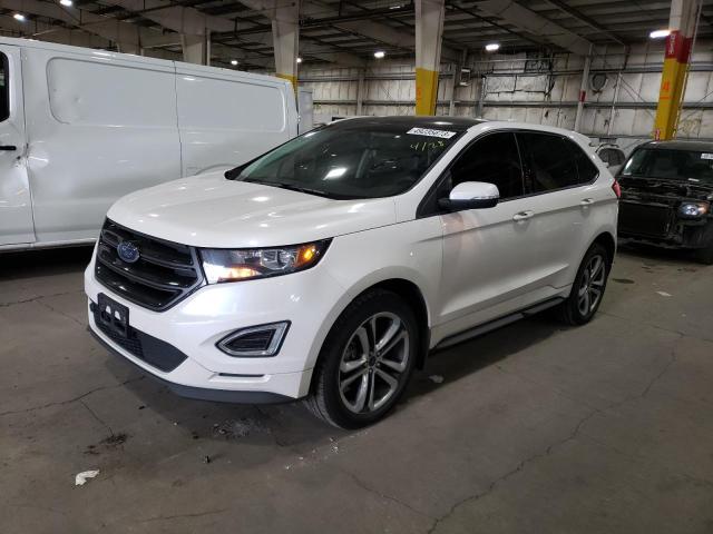 2FMTK4AP3FBB93645 - 2015 FORD EDGE SPORT WHITE photo 1