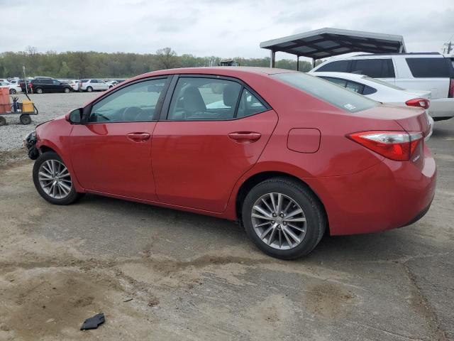 5YFBURHE8EP150016 - 2014 TOYOTA COROLLA L RED photo 2