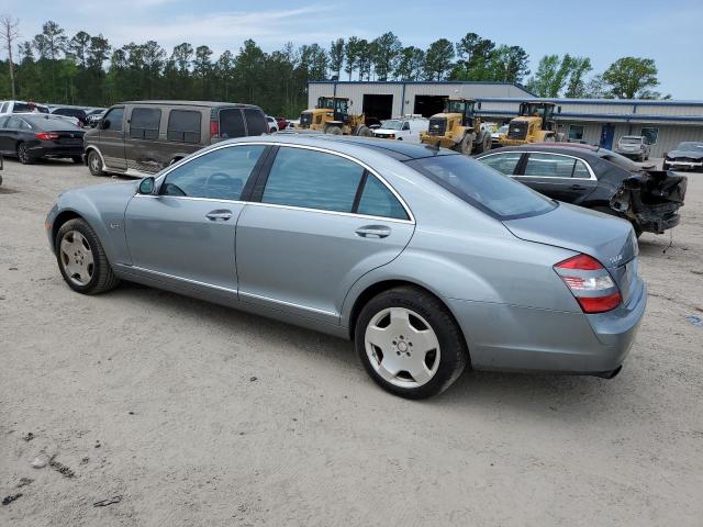 WDDNG76X67A099383 - 2007 MERCEDES-BENZ S 600 SILVER photo 2