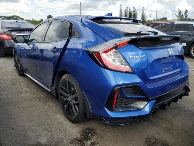 SHHFK7G40LU209751 - 2020 HONDA CIVIC SPORT BLUE photo 2