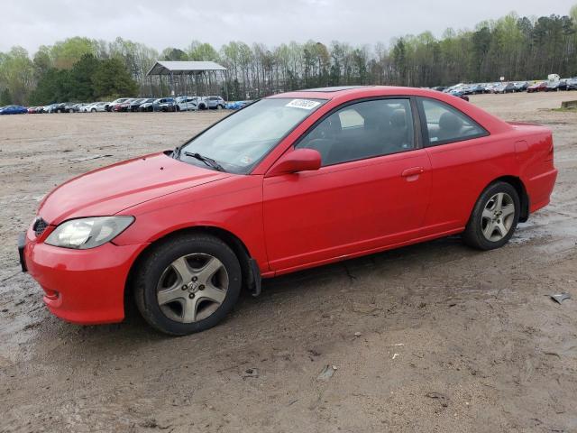 1HGEM22934L043528 - 2004 HONDA CIVIC EX RED photo 1