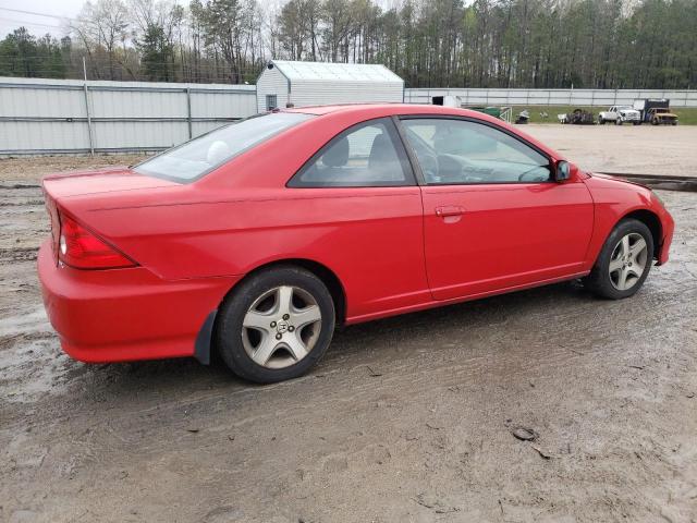 1HGEM22934L043528 - 2004 HONDA CIVIC EX RED photo 3