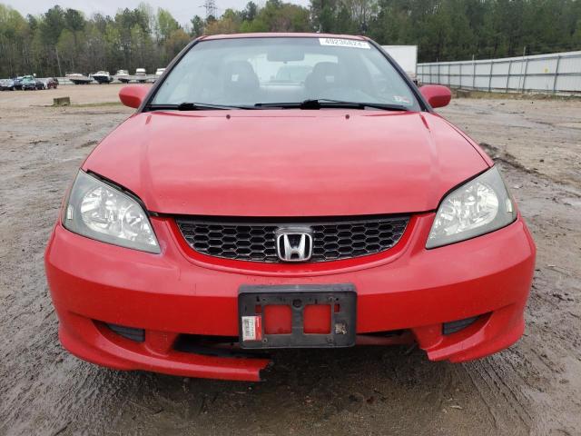 1HGEM22934L043528 - 2004 HONDA CIVIC EX RED photo 5