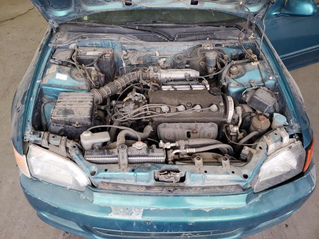 1HGEJ1228SL062742 - 1995 HONDA CIVIC EX TEAL photo 11